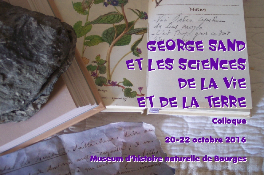 visuel du colloque George Sand et les sicences de la Vie et de la Terre